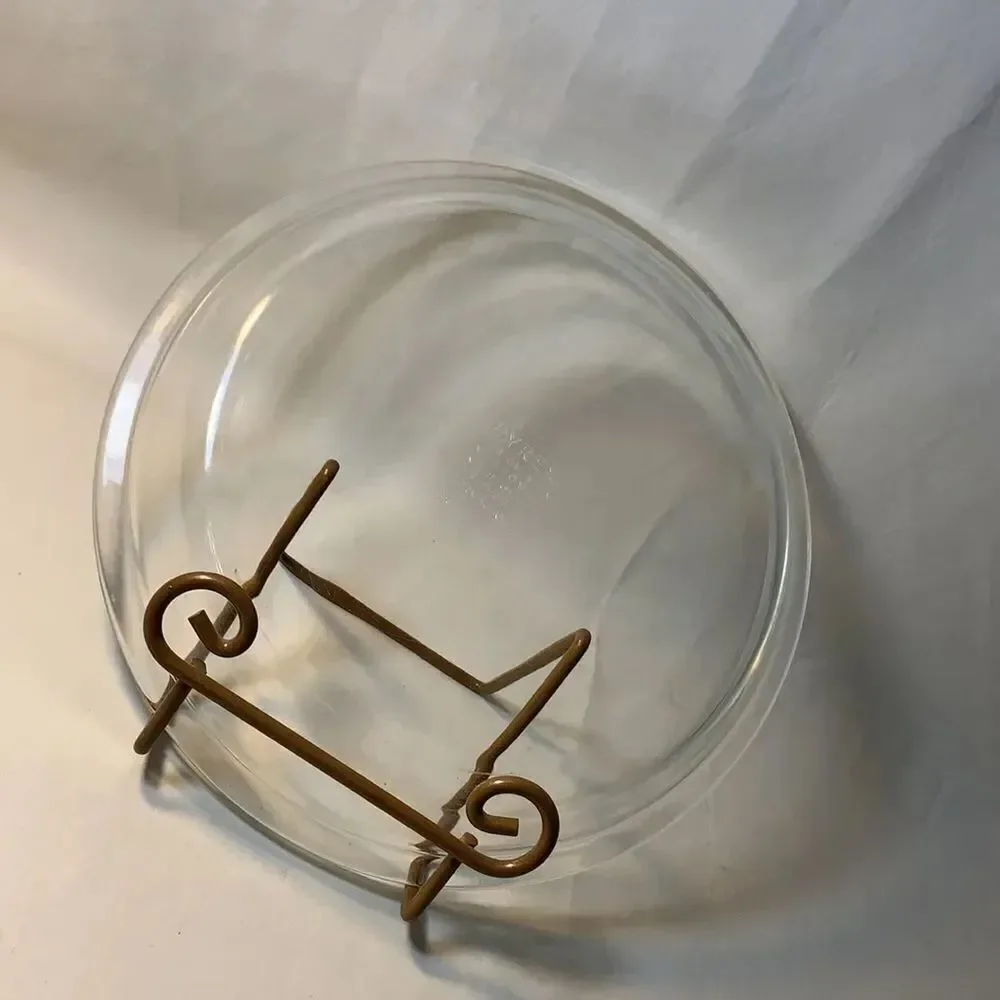 Pyrex Clear Baking Pie Plate 209 23 CM Corning USA Farmhouse Baking Casserole